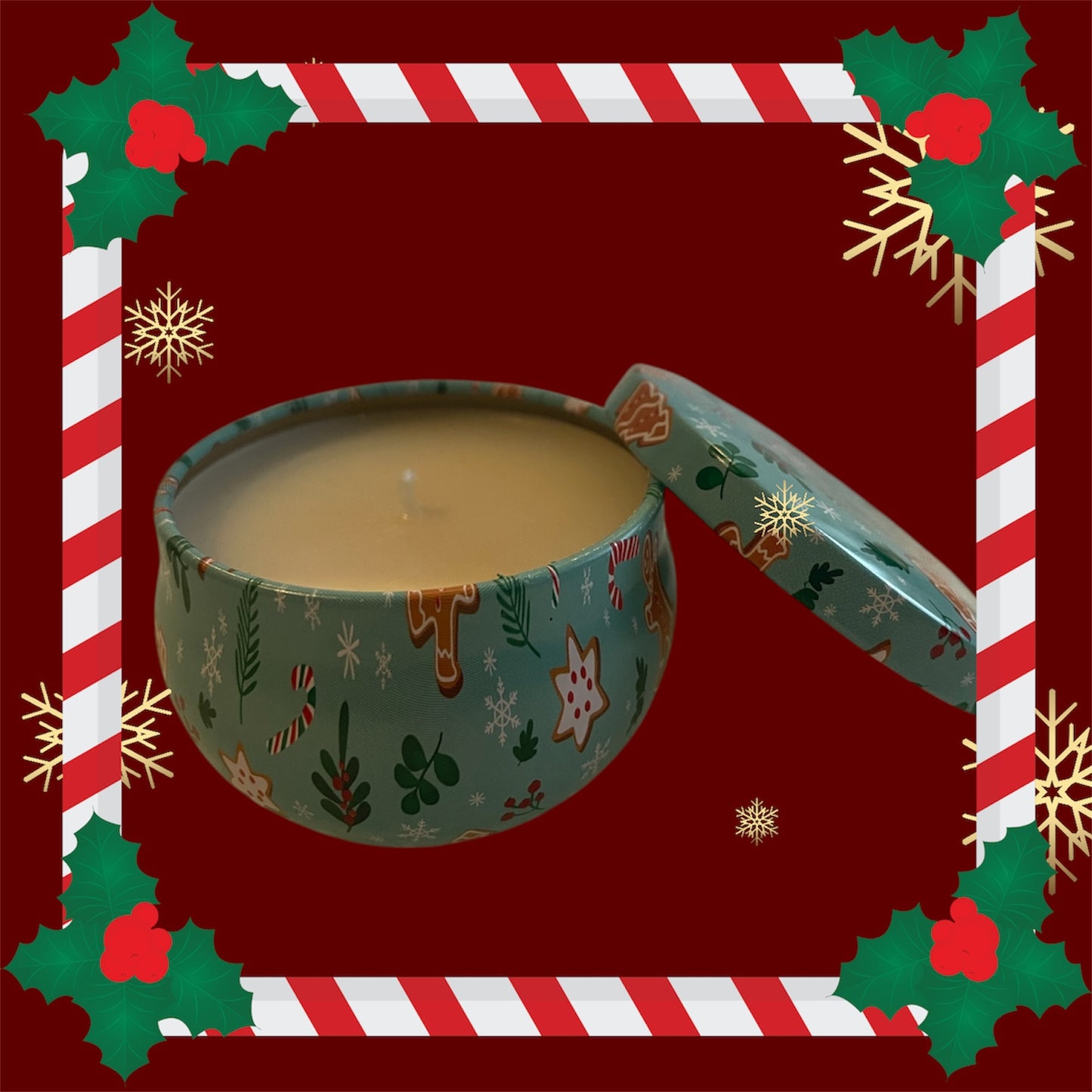 Calm Winter Night Mini Candle Tin