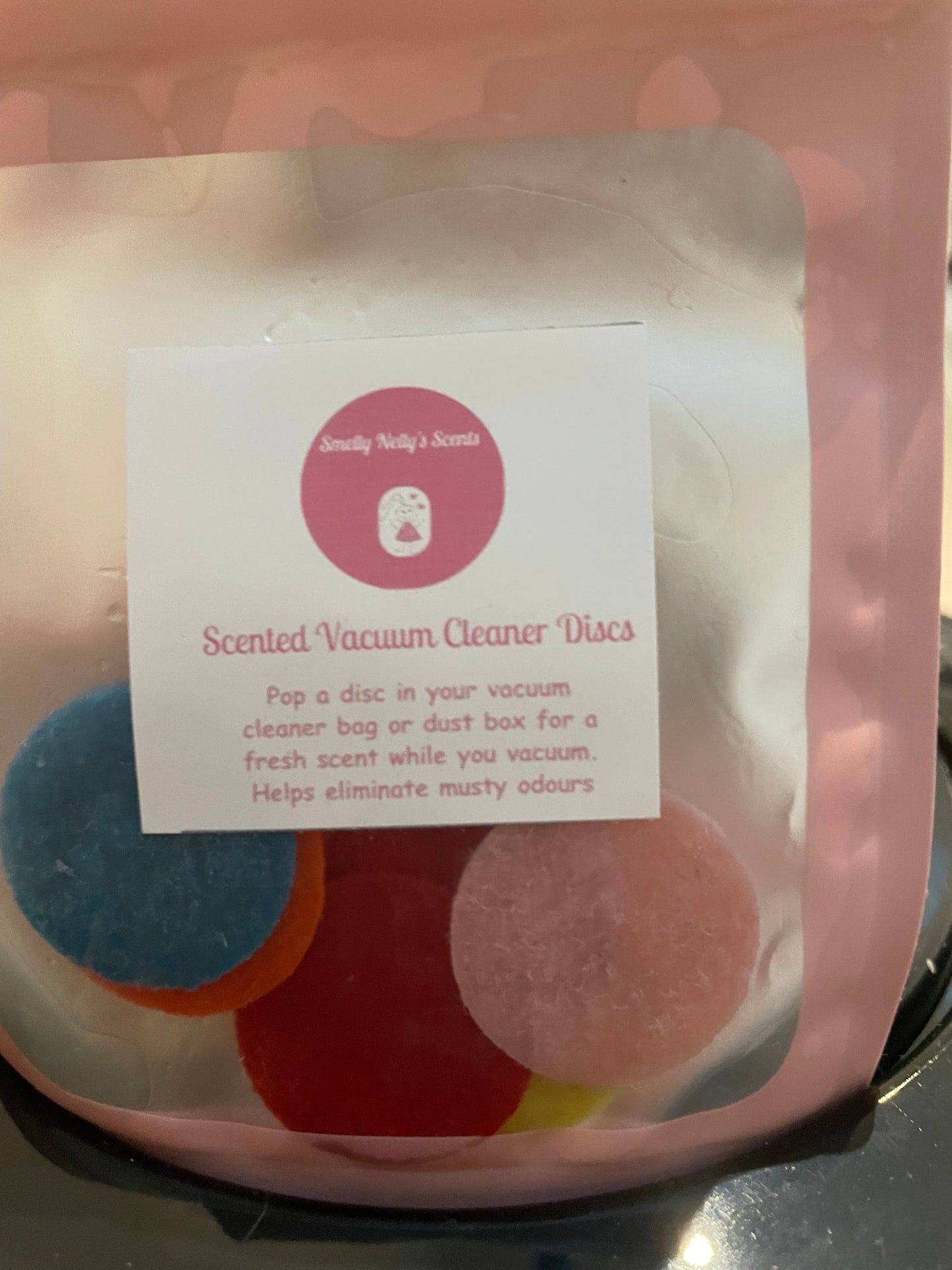 Scented vacuum cleaner discs